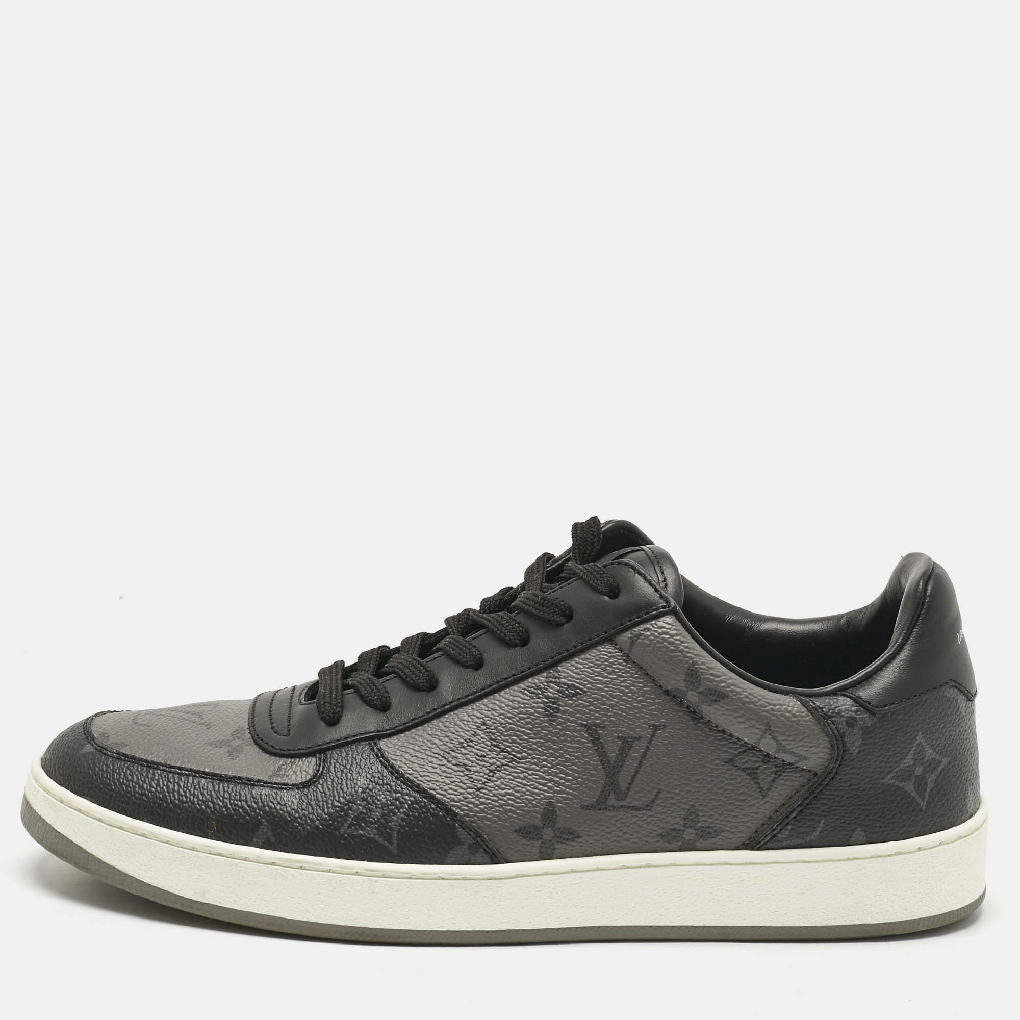 

Louis Vuitton Reverse Monogram Eclipse Canvas Rivoli Sneakers Size 41, Black