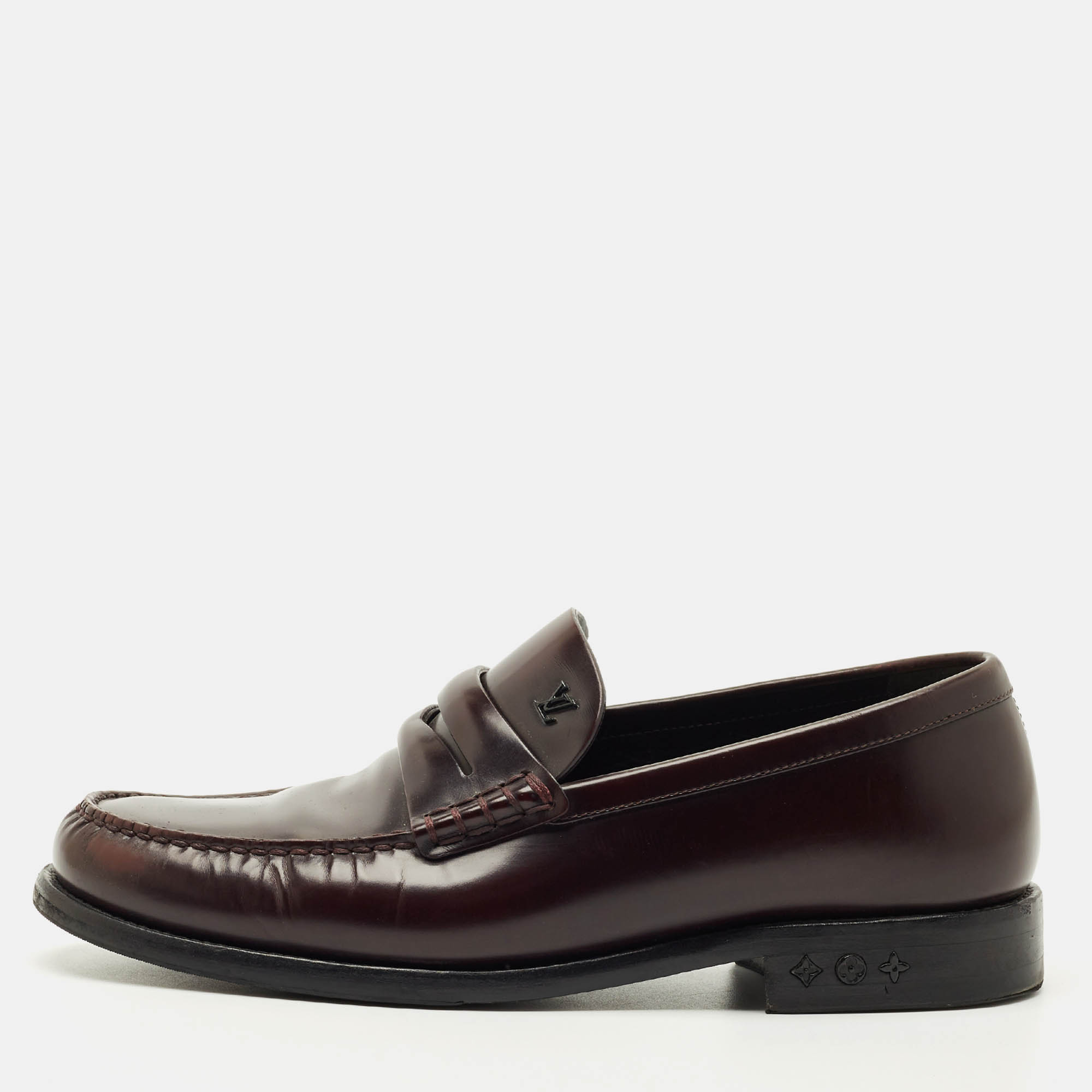 

Louis Vuitton Burgundy Leather Major loafers Size 41.5