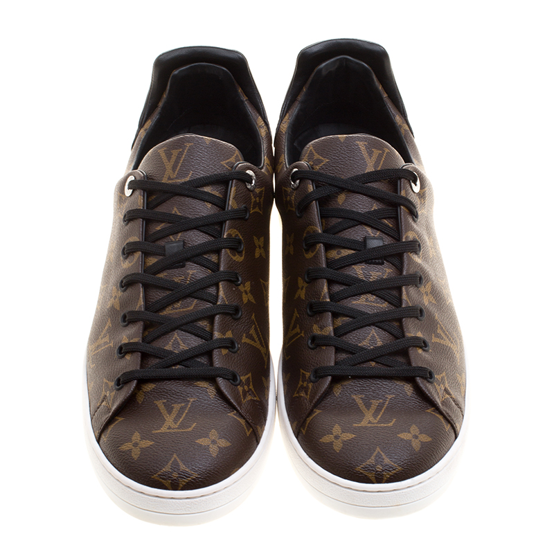 Louis Vuitton Dark Brown/Orange Crocodile Leather And Suede Low Top Sneakers  Size 36 Louis Vuitton