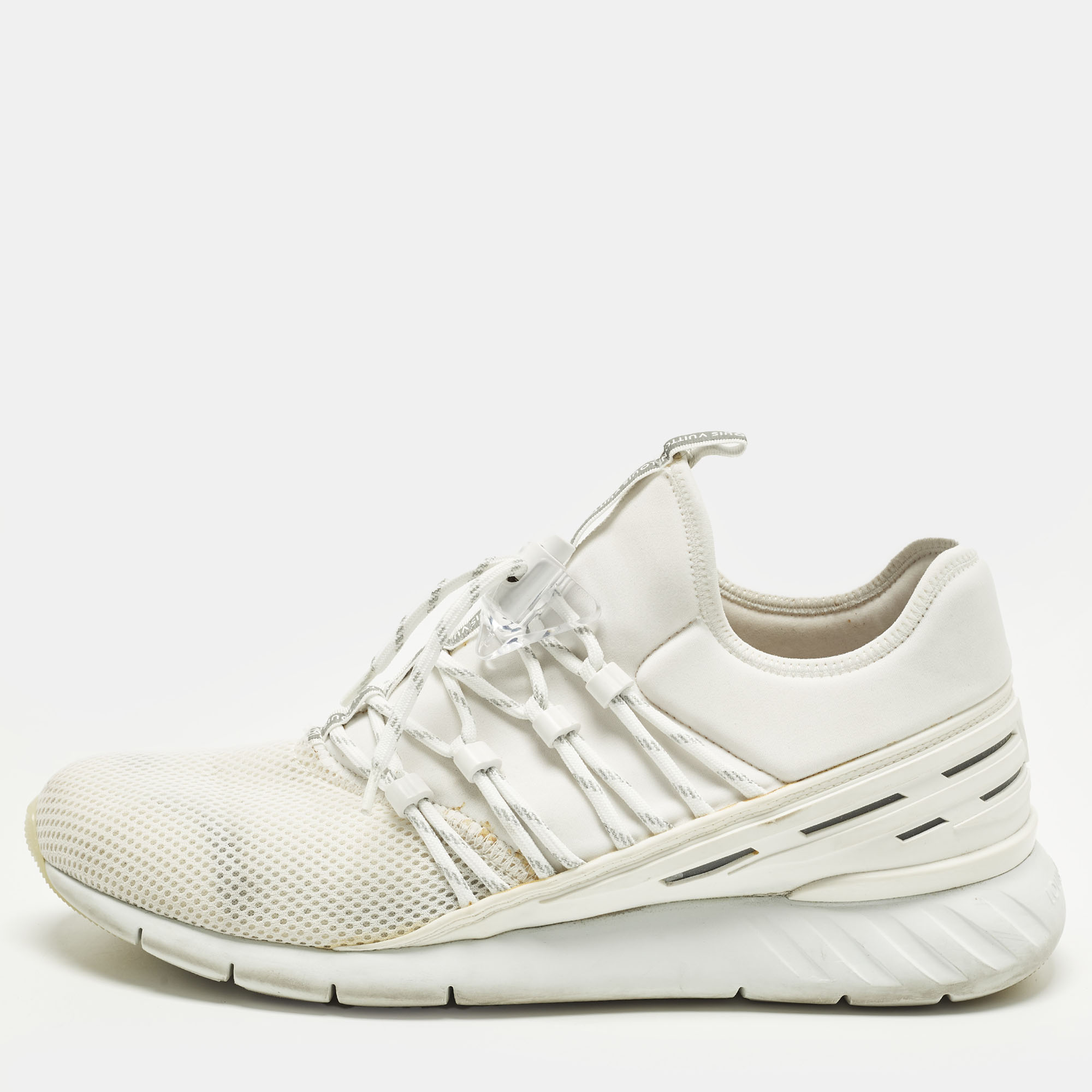 

Louis Vuitton Fastlane Size 42.5 White Fabric and Mesh Low Top Sneakers