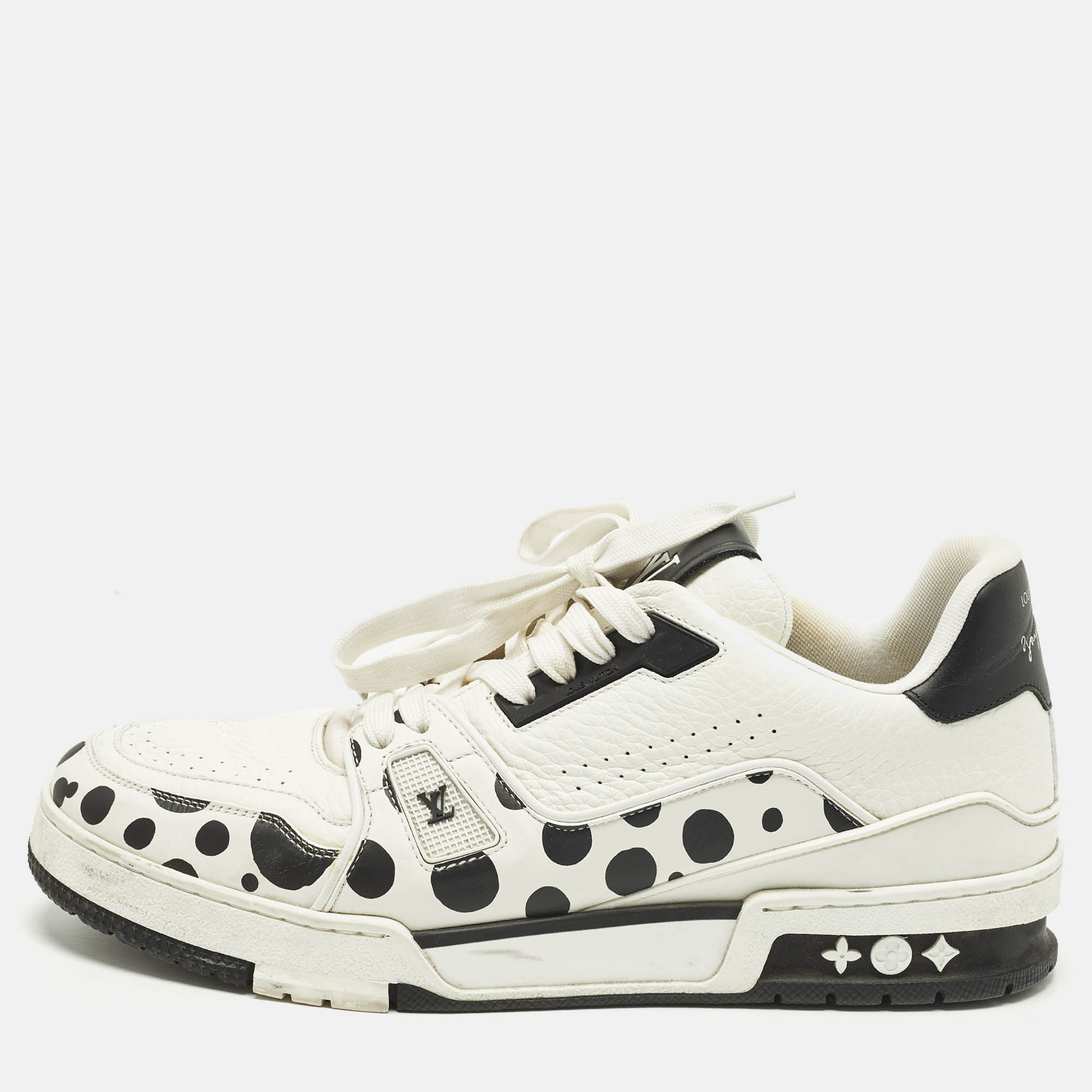 

Louis Vuitton LV Trainer Size 42 White/Black Leather Lace Up Sneakers
