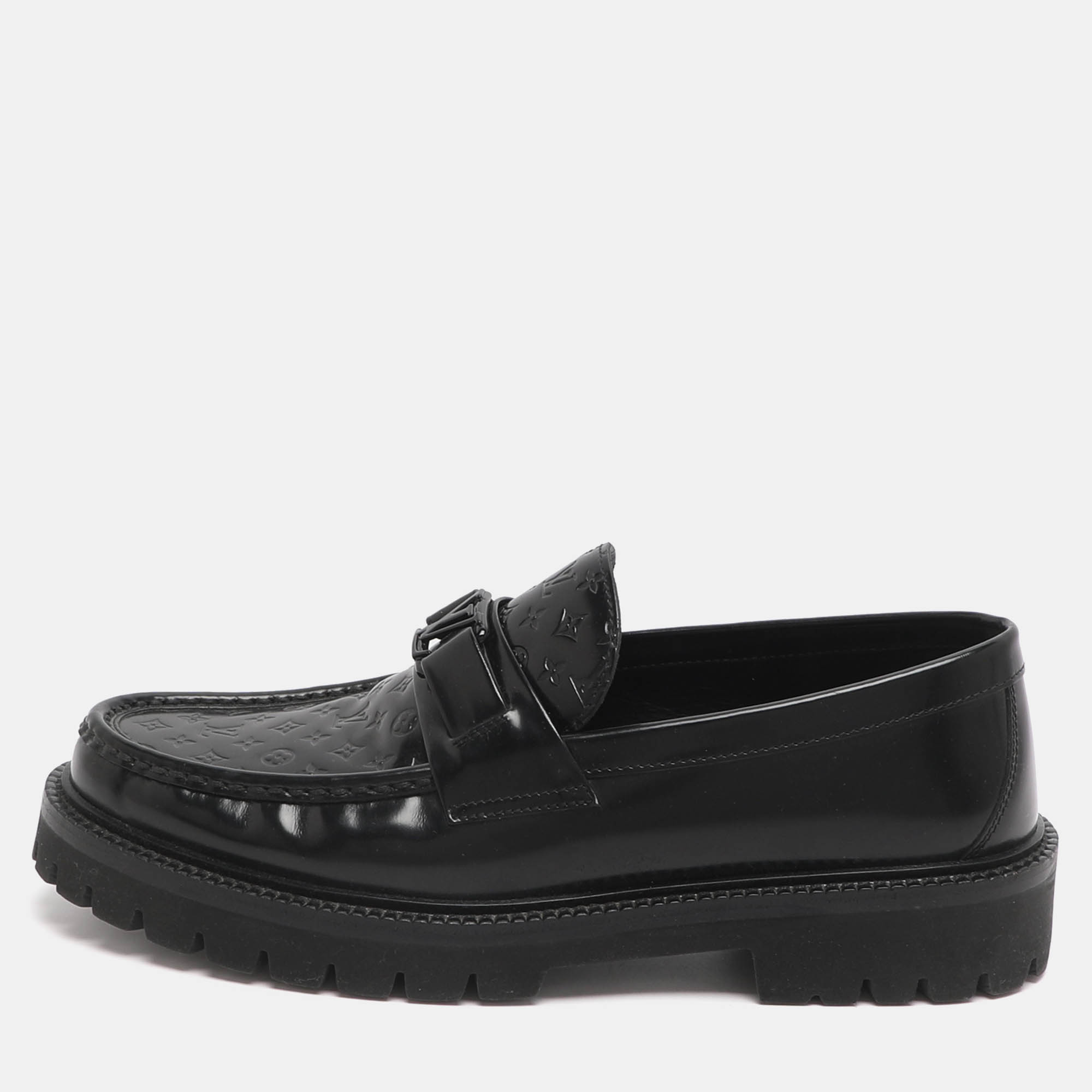 

Louis Vuitton Major Size 41.5 Black Monogram Vernis Loafers