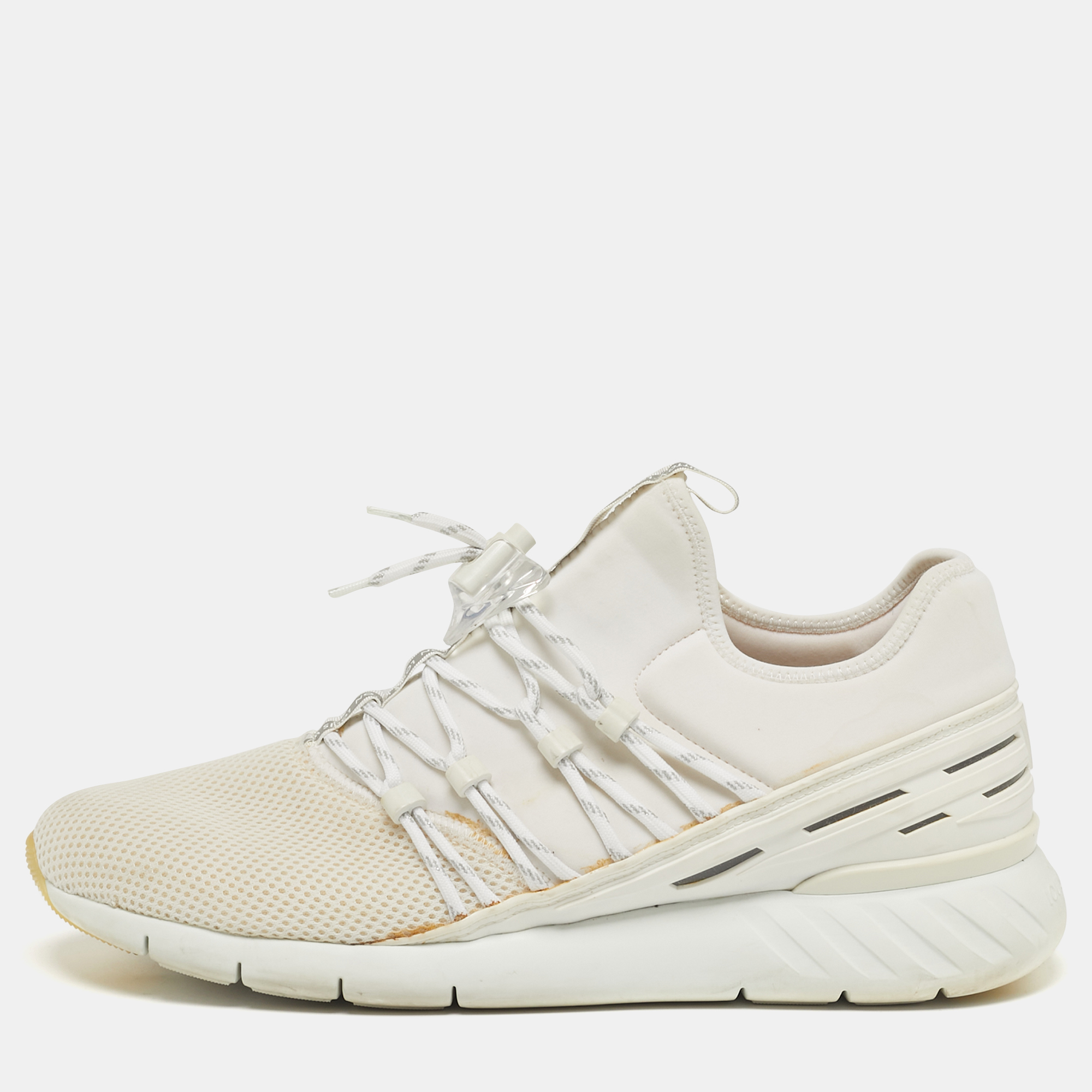 

Louis Vuitton Fastlane Size 43.5 White Mesh and Neoprene Low Top Sneakers