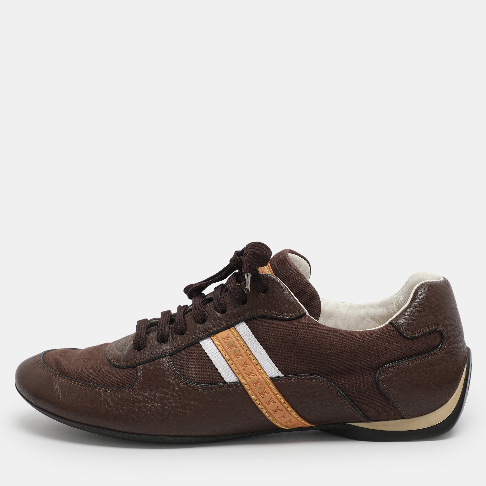 

Louis Vuitton Size 40 Brown Canvas and Leather Low Top Sneakers