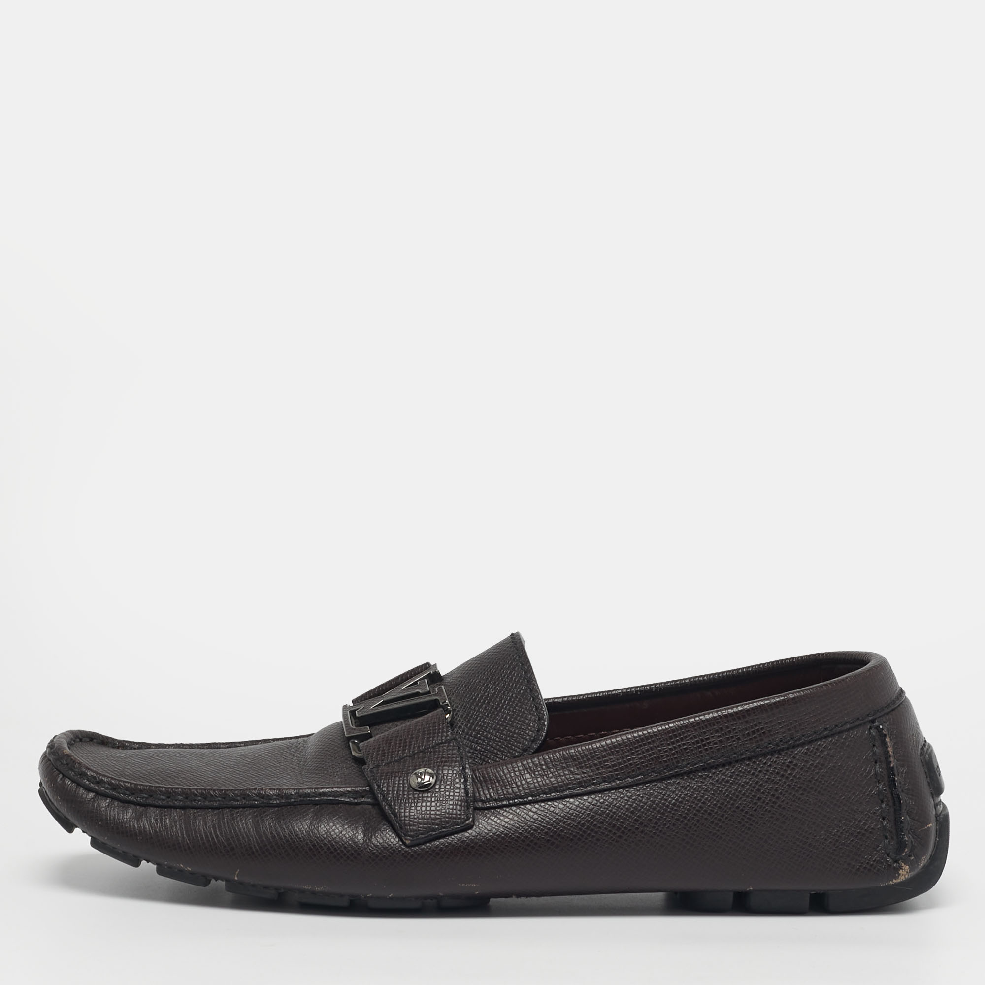 

Louis Vuitton Monte Carlo Size 44 Burgundy Leather Loafers