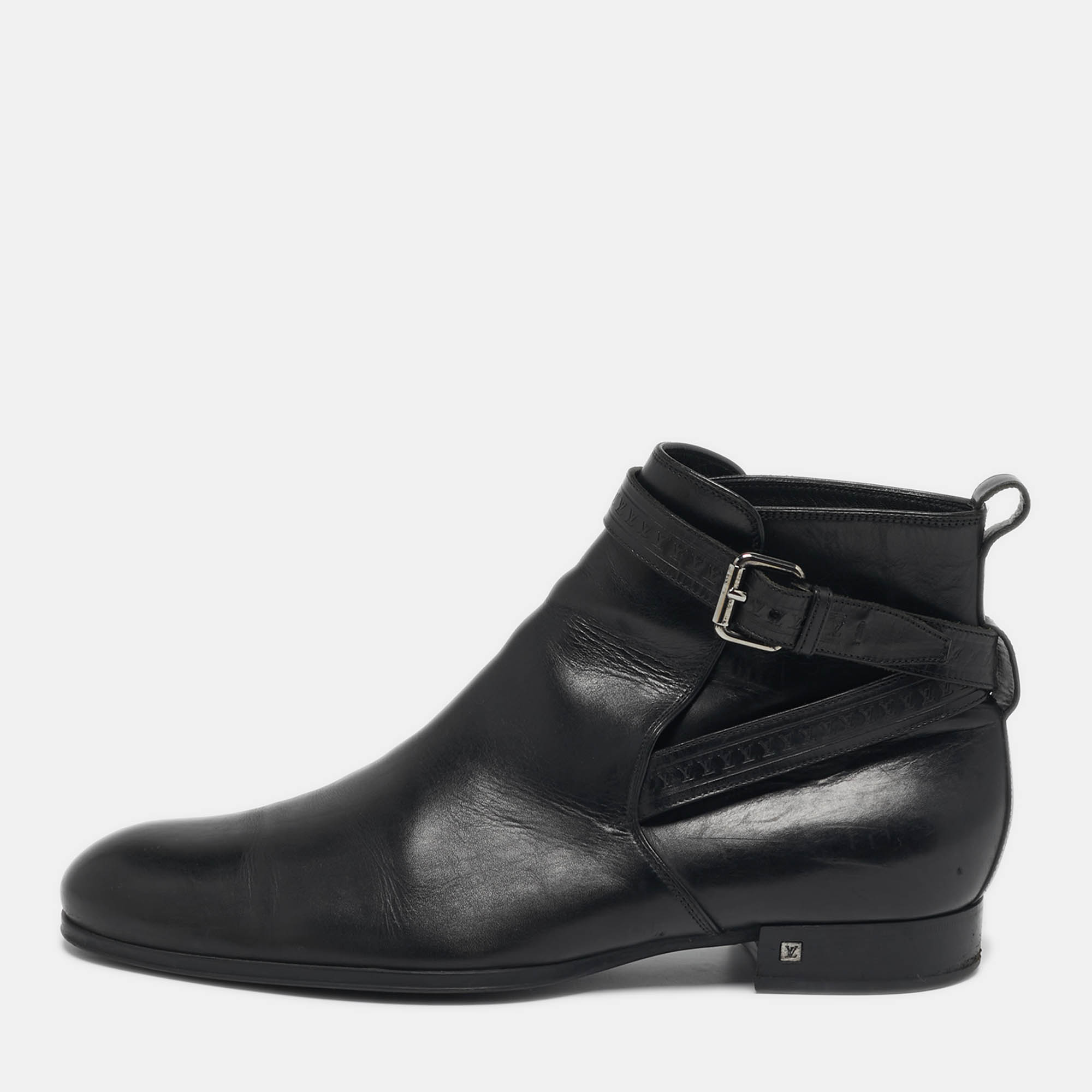 

Louis Vuitton Greenwich Size 43 Black Leather Ankle Length Boots