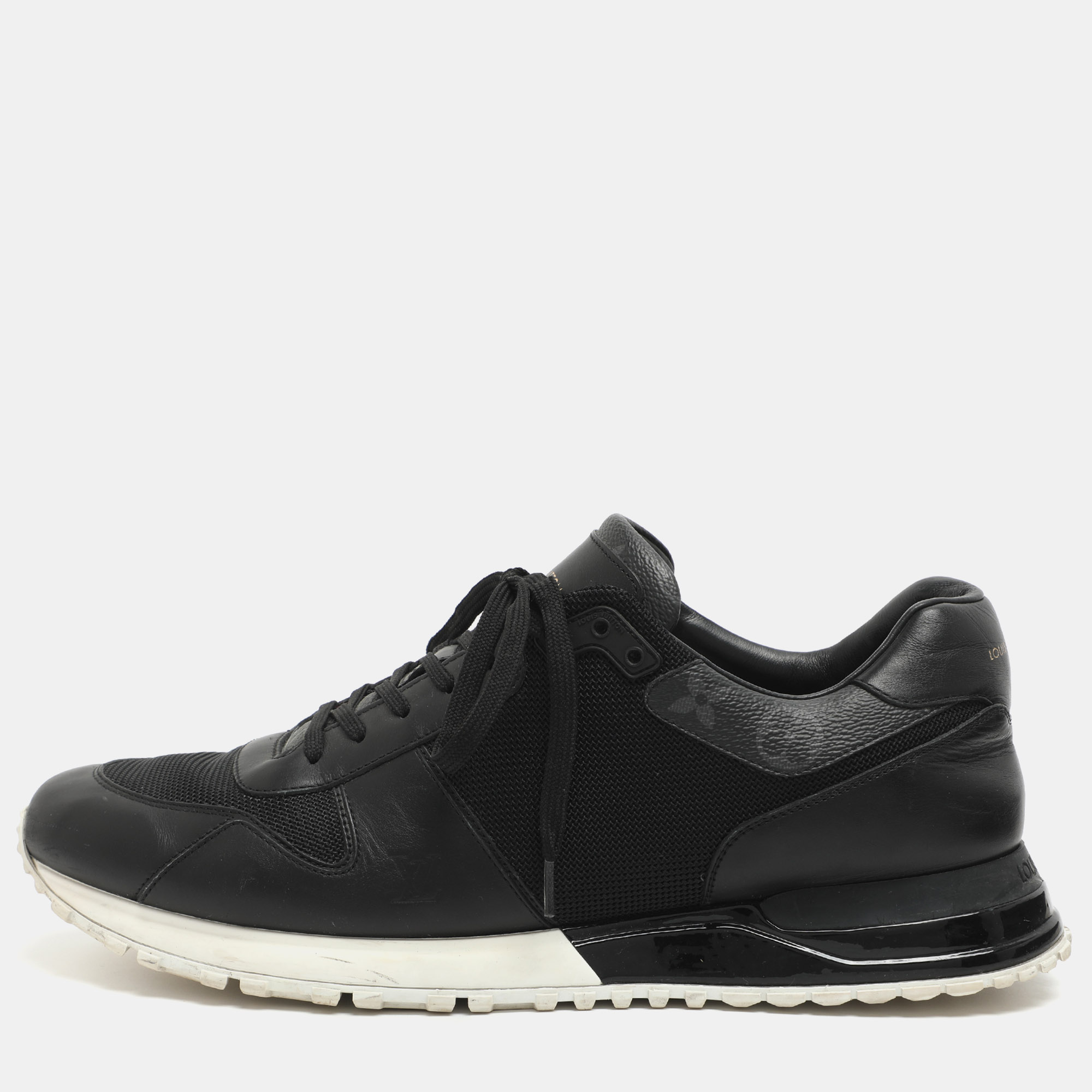 

Louis Vuitton Run Away Size 44 Black Leather and Mesh Low Top Sneakers