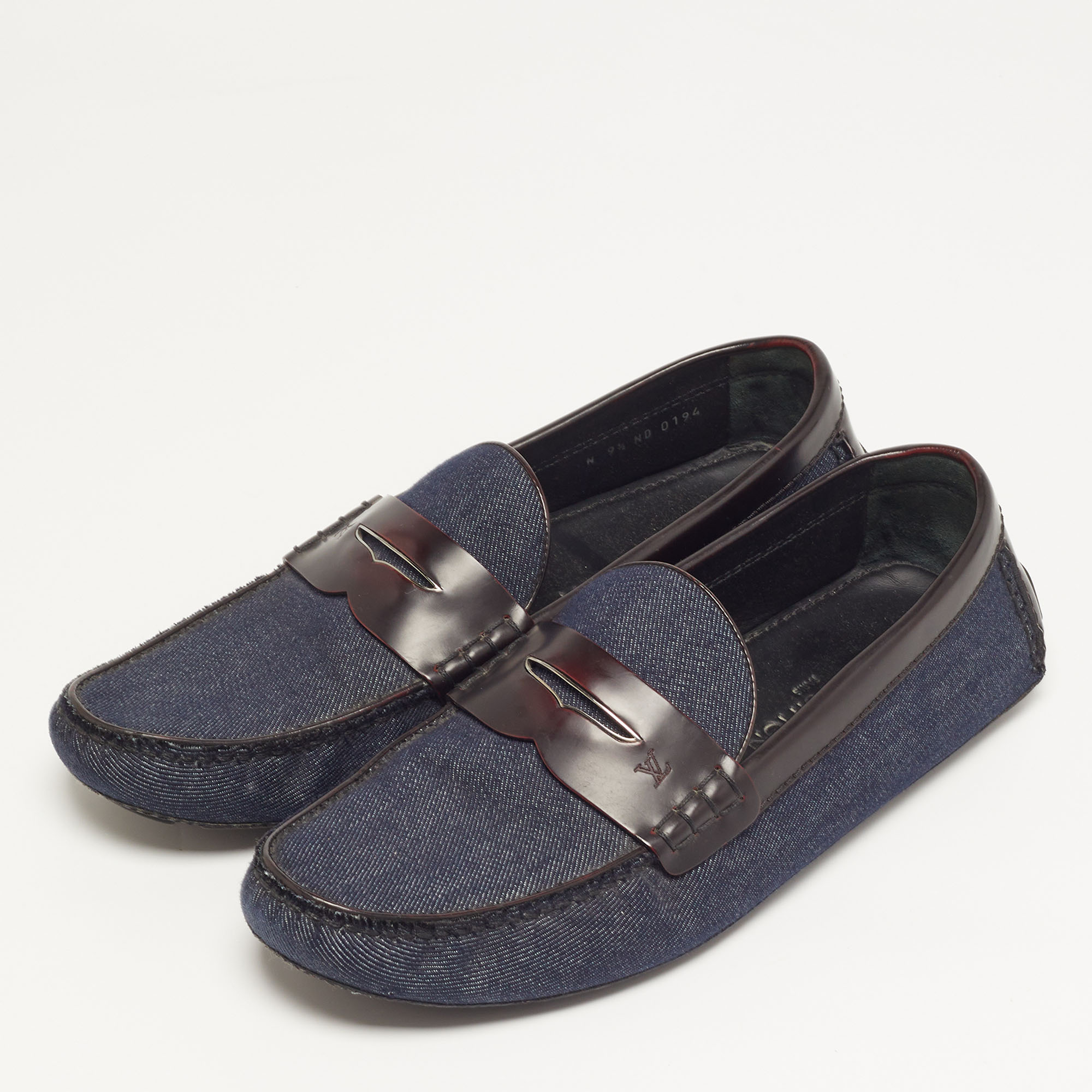 

Louis Vuitton Monte Carlo Size 43.5 Blue/Brown Denim and Leather Loafers