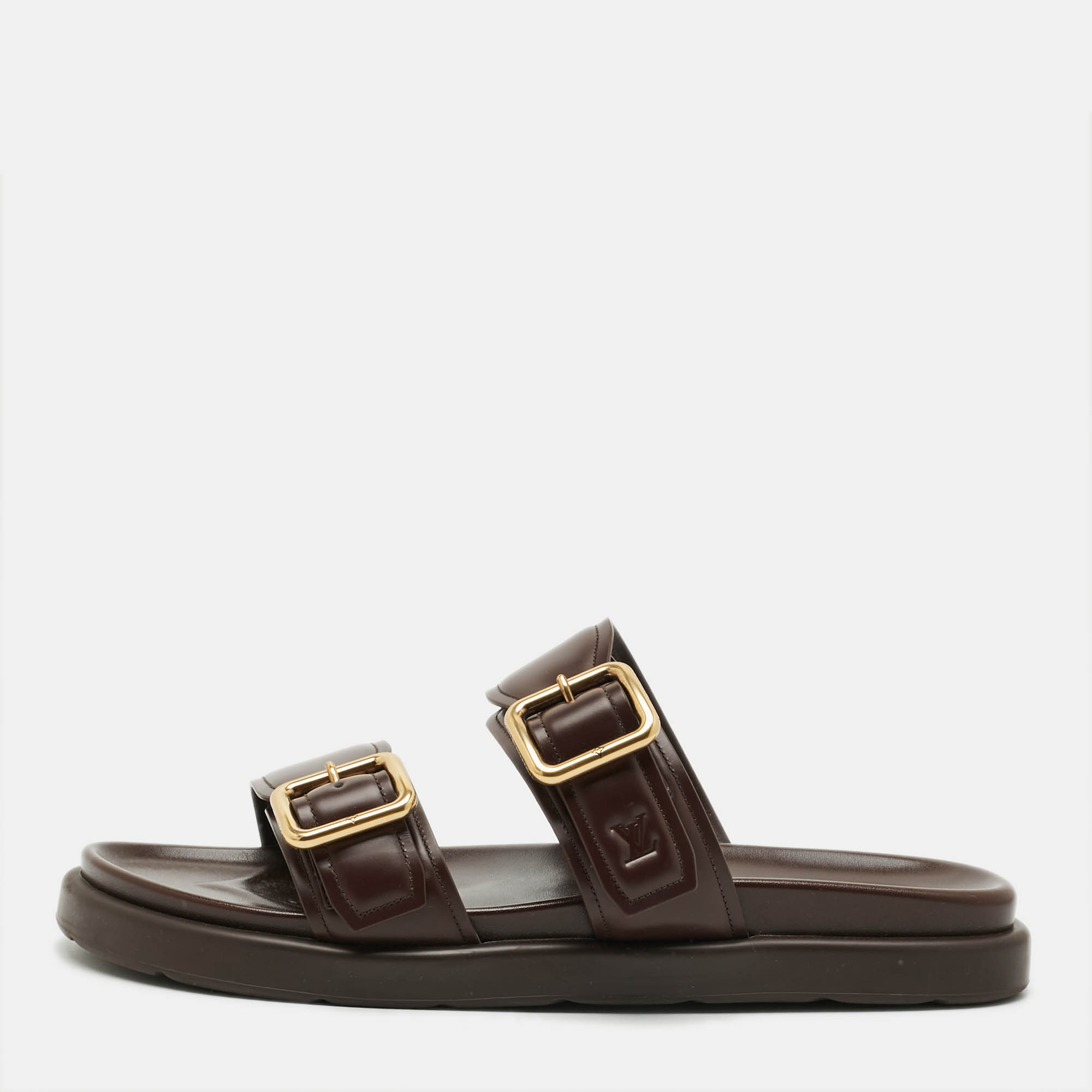 

Louis Vuitton Venice Size 45 Dark Brown Leather Flat Slide