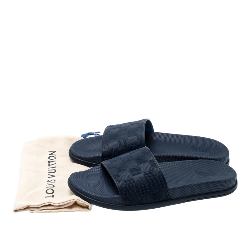 Louis Vuitton Since 1854 Jumbo Printed Slides - Blue Sandals, Shoes -  LOU425479
