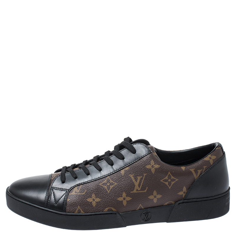 Louis Vuitton Brown/Black Monogram Canvas and Leather Match Up Low Top  Sneakers Size 44 Louis Vuitton | The Luxury Closet