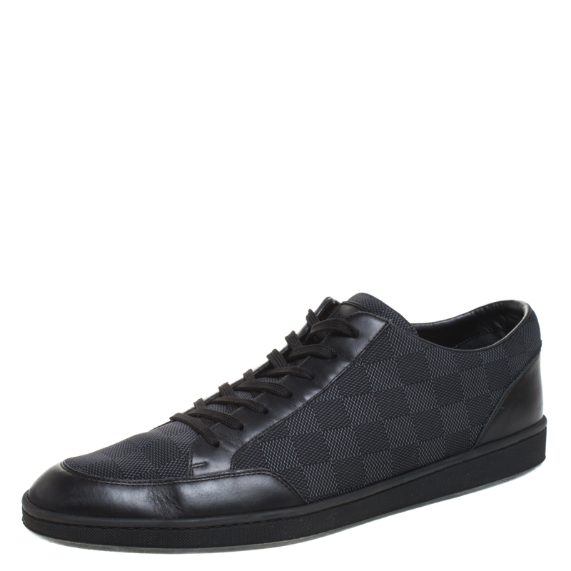 Louis Vuitton Damier Graphite Nylon and Leather Offshore Sneakers Size ...