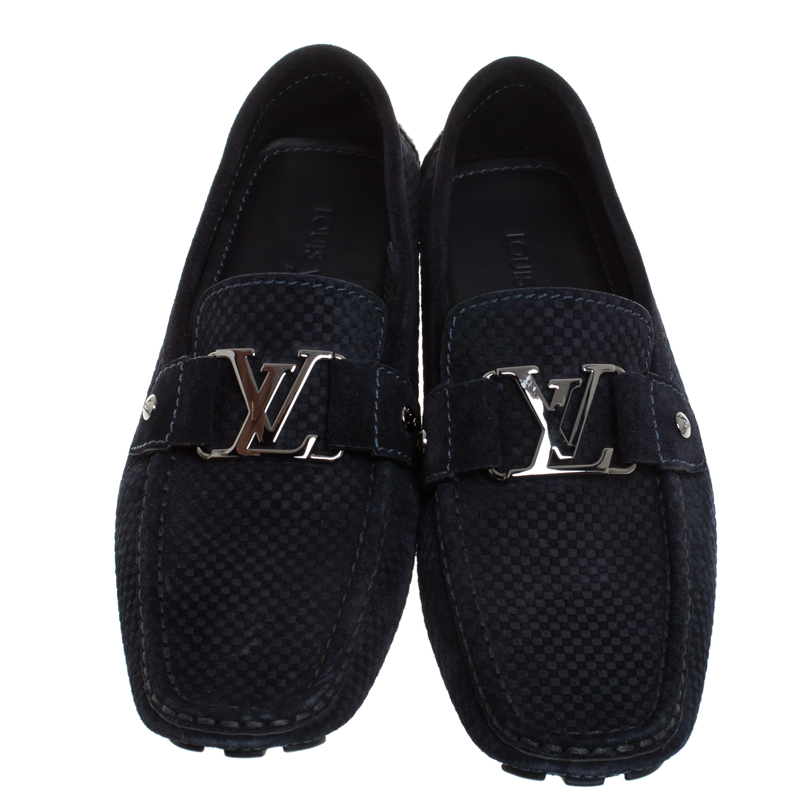 Louis Vuitton Monte Carlo Moccasins Dark Blue Driving Shoes