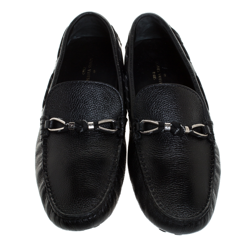 Louis Vuitton Black Leather Slip On Loafer Size 43 Louis Vuitton | TLC