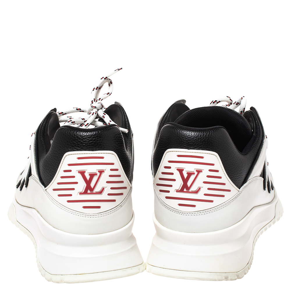 Louis Vuitton White/Blue Leather Zig Zag Lace Up Sneakers Size 45 Louis  Vuitton | The Luxury Closet