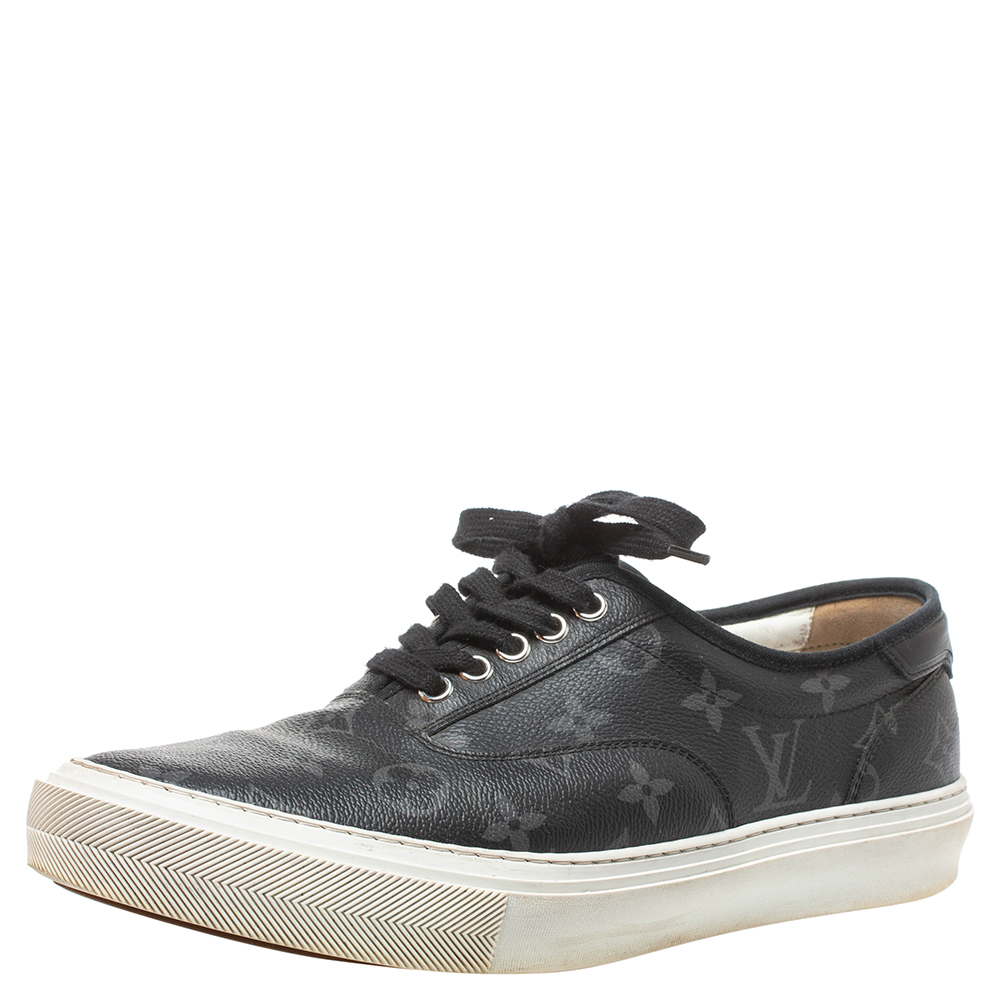 Louis Vuitton Trainer Low-Top Mens Sneakers Monogram Eclipse Fall