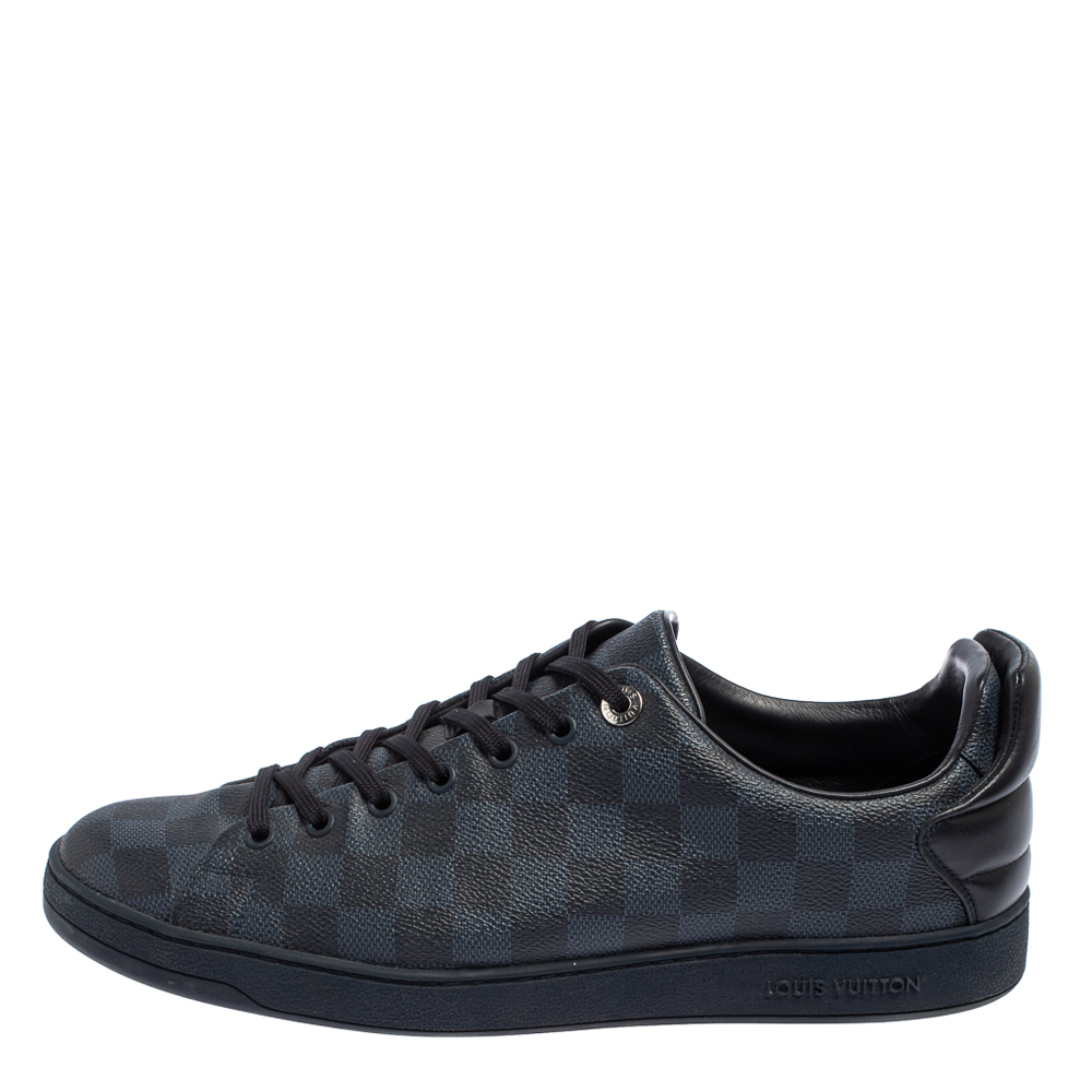 

Louis Vuitton Damier Cobalt Canvas Frontrow Low Top Sneakers Size, Blue