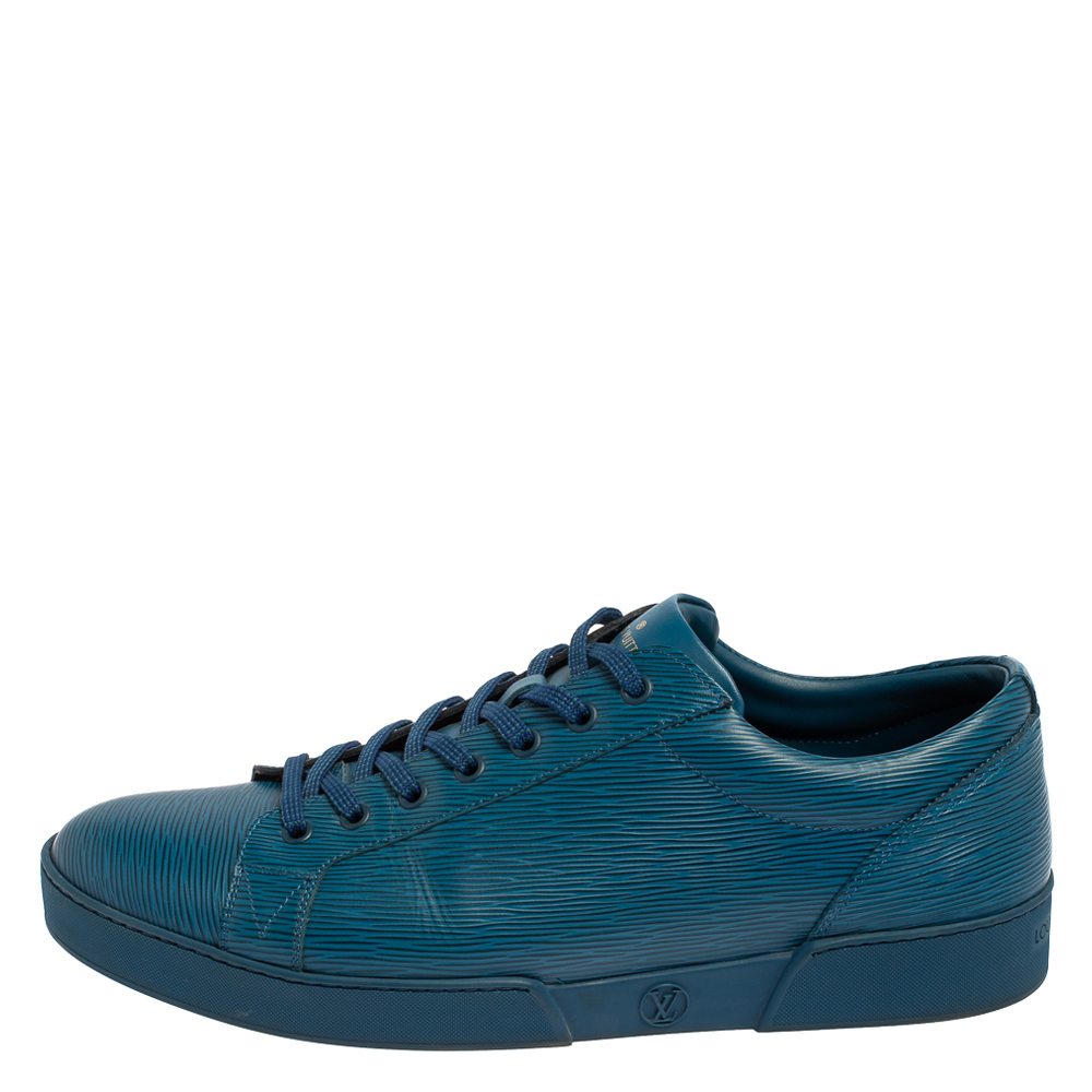 

Louis Vuitton Blue Epi Leather Concorde Low Top Sneakers Size