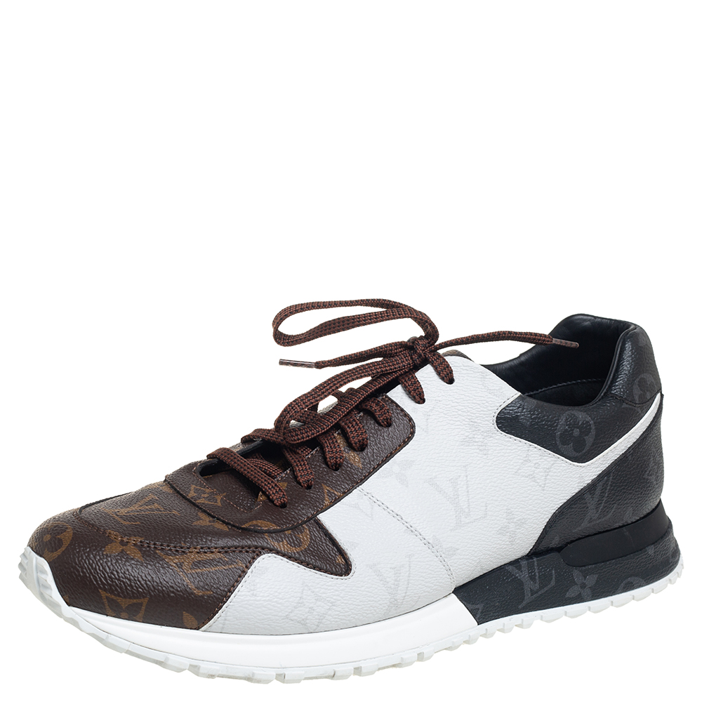 مملوكة مسبقًا Louis Vuitton Tricolor Monogram Run Away Low Top Sneakers Size 44