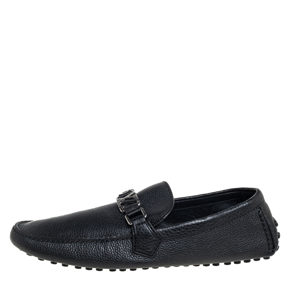 

Louis Vuitton Black Hockenheim Slip On Loafers Size