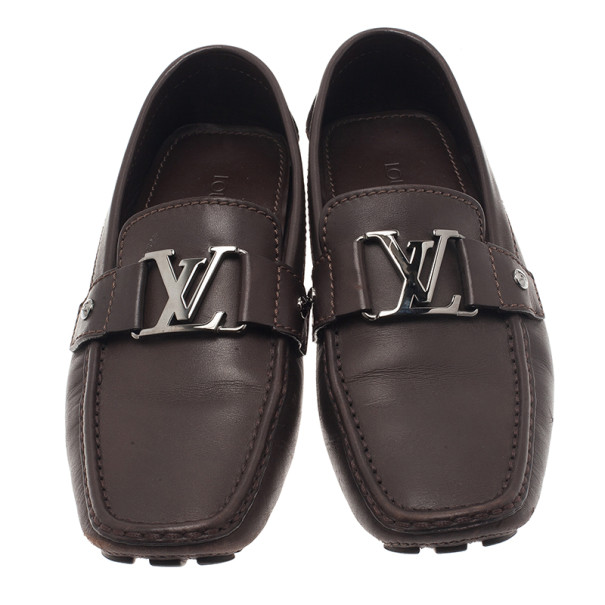 اغمى عليه عازمة الإملائية  Louis Vuitton Brown Leather Monte Carlo Loafers Size 40 Louis Vuitton | TLC