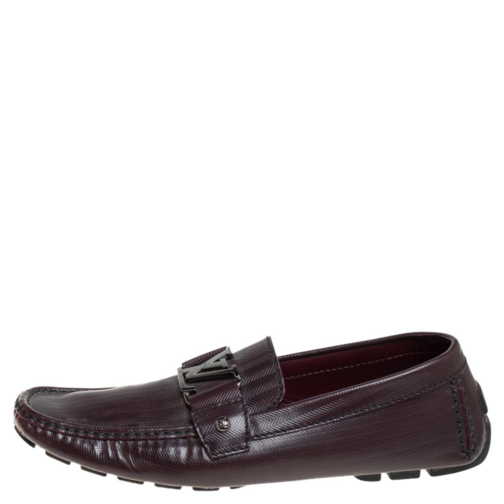 

Louis Vuitton Brown Leather Monte Carlo Loafers Size