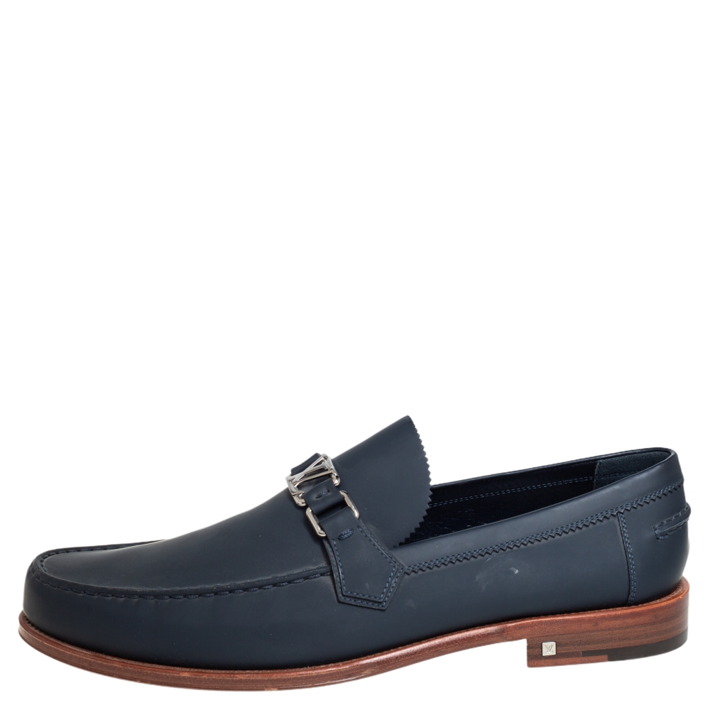 

Louis Vuitton Blue Rubber Major Loafer Size