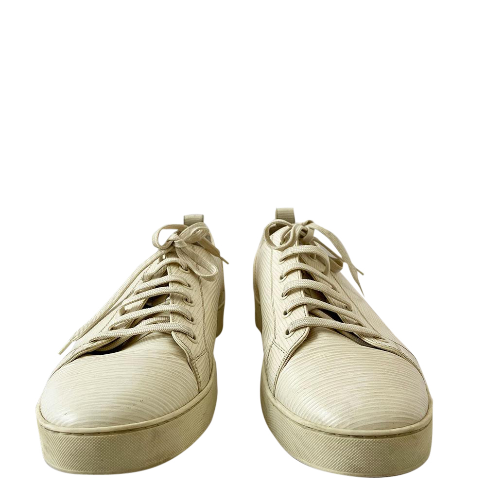 

Louis Vuitton White Epi Leather Low Top Lace Up Sneakers Size 9 EU