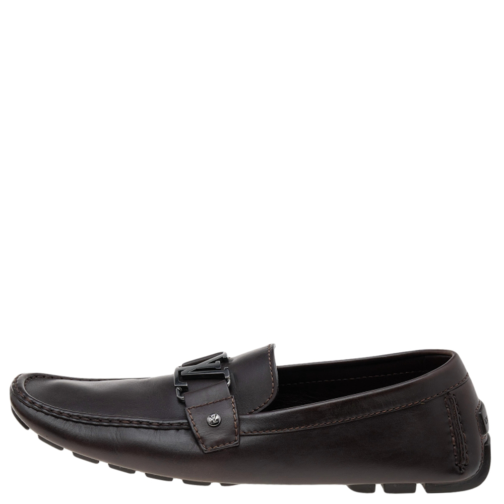 

Louis Vuitton Dark Brown Monte Carlo Loafers Size