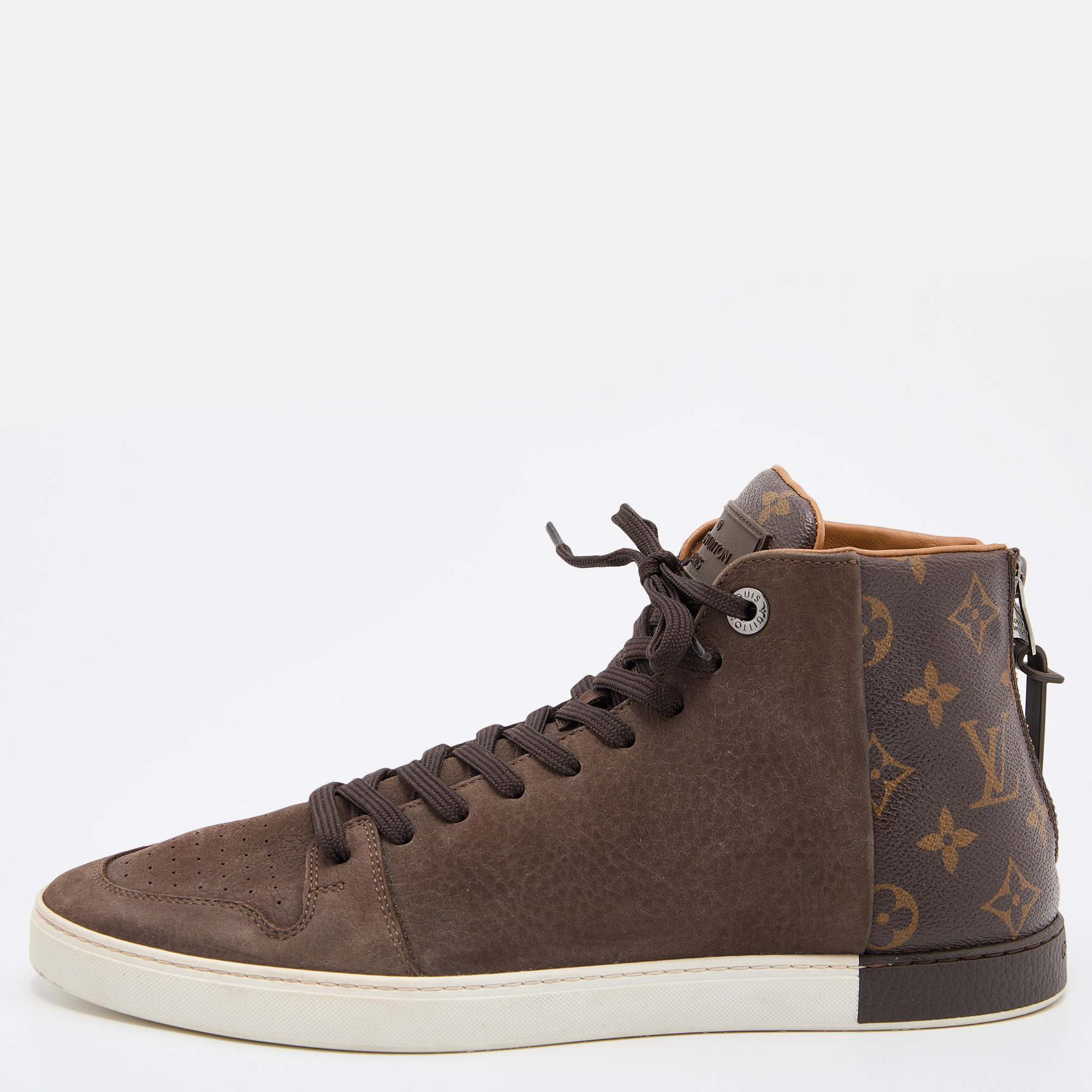 LV Trainer Monogram Canvas And Suede Leather Brown