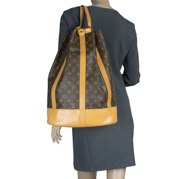 Louis Vuitton, Bags, Vintage Authentic Louis Vuitton Randonnee Gm Monogram  Backpack Wpouch