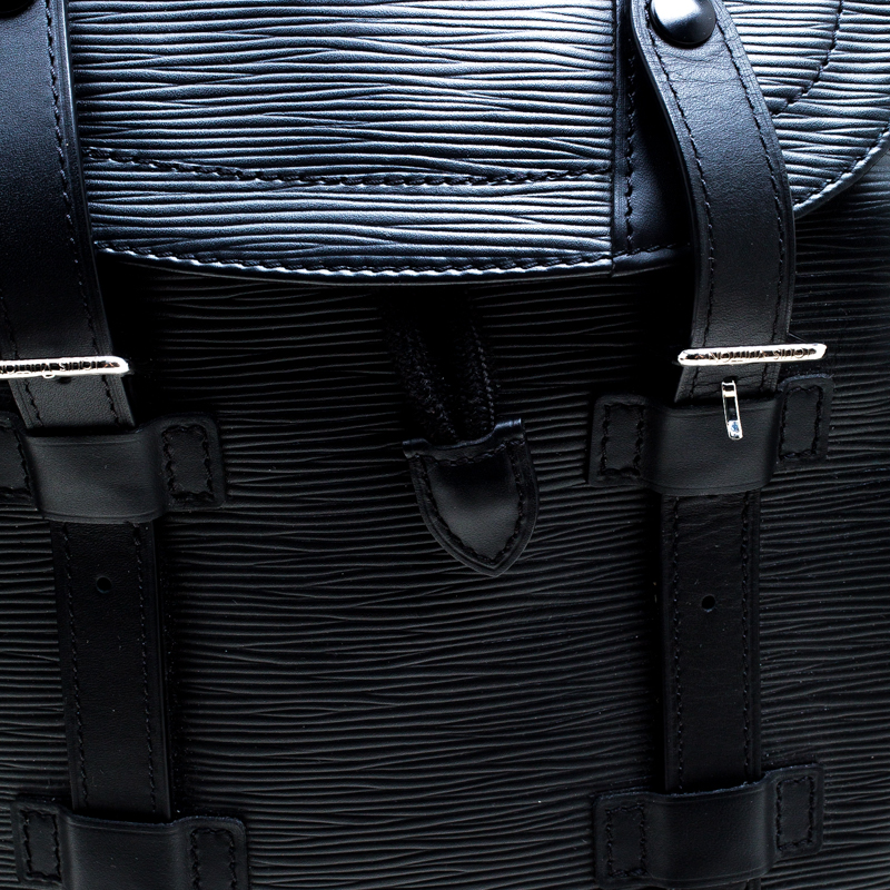 Louis Vuitton® Christopher PM  Black leather strap, Louis vuitton