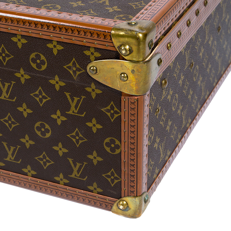 Authentic Louis Vuitton Monogram Bisten 70 Travel Trunk Case M21324 LV J2906