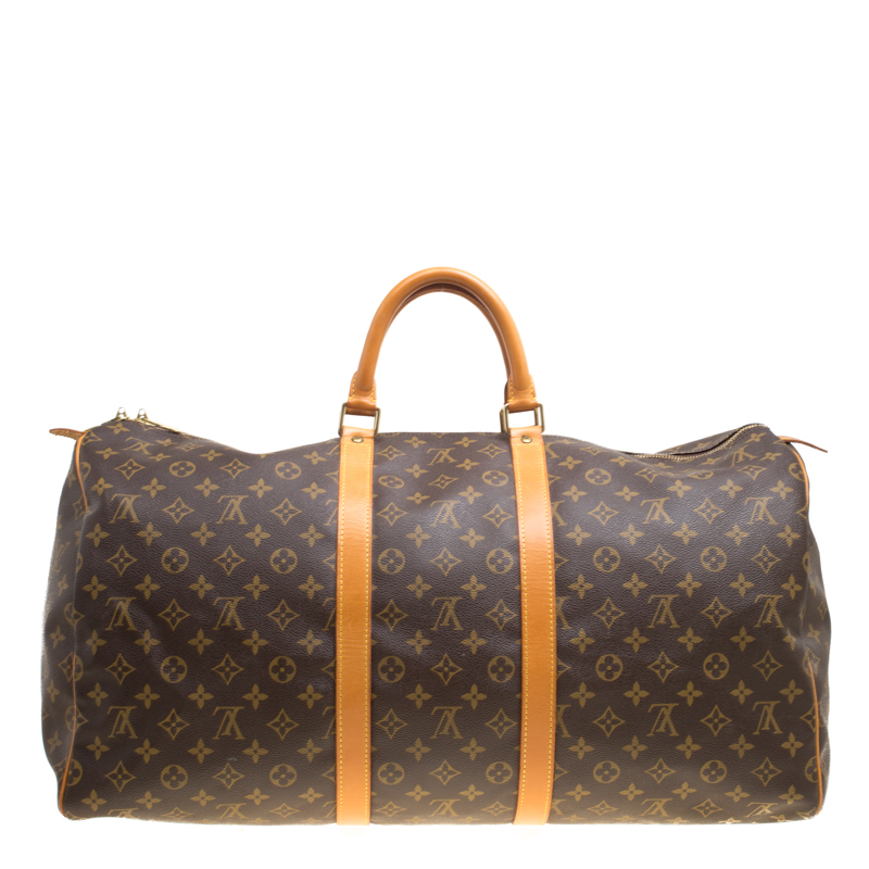Louis Vuitton Monogram Canvas Keepall 55 Bag