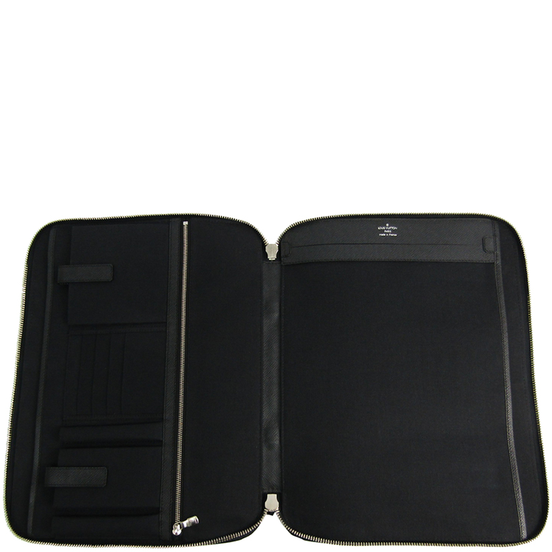 

Louis Vuitton Ardoise Taiga Leather Vladimir Briefcase, Black