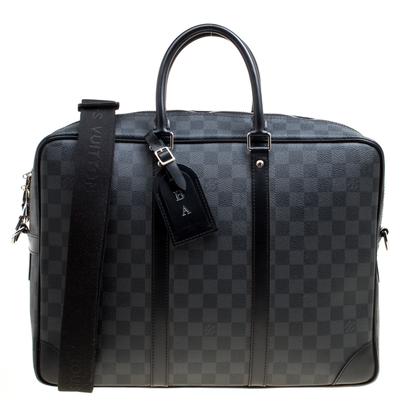 Louis Vuitton Damier Graphite Canvas Porte Documnets Voyage GM Bag