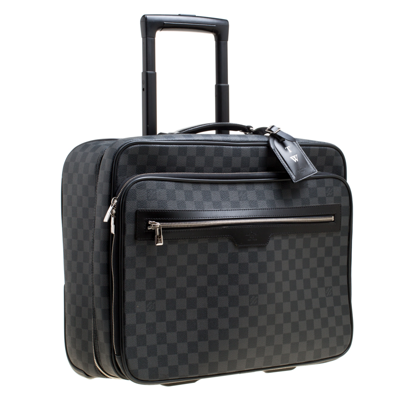 Damier Graphite Pilot Case Rolling Luggage Suitcase – THE-ECHELON