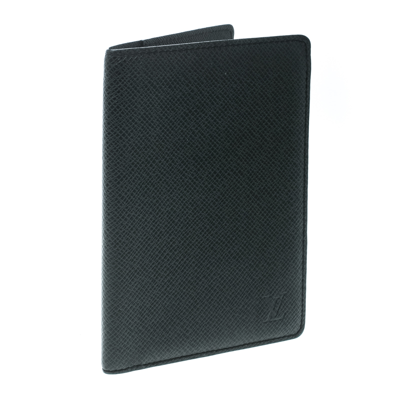 Louis Vuitton Black Taiga Leather Passport Cover Louis Vuitton | TLC