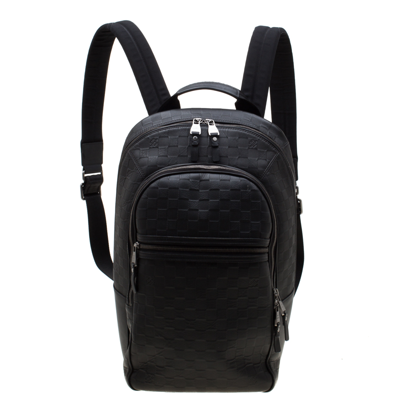 Louis Vuitton Black Damier Infini Leather Michael NM Backpack Bag Louis ...