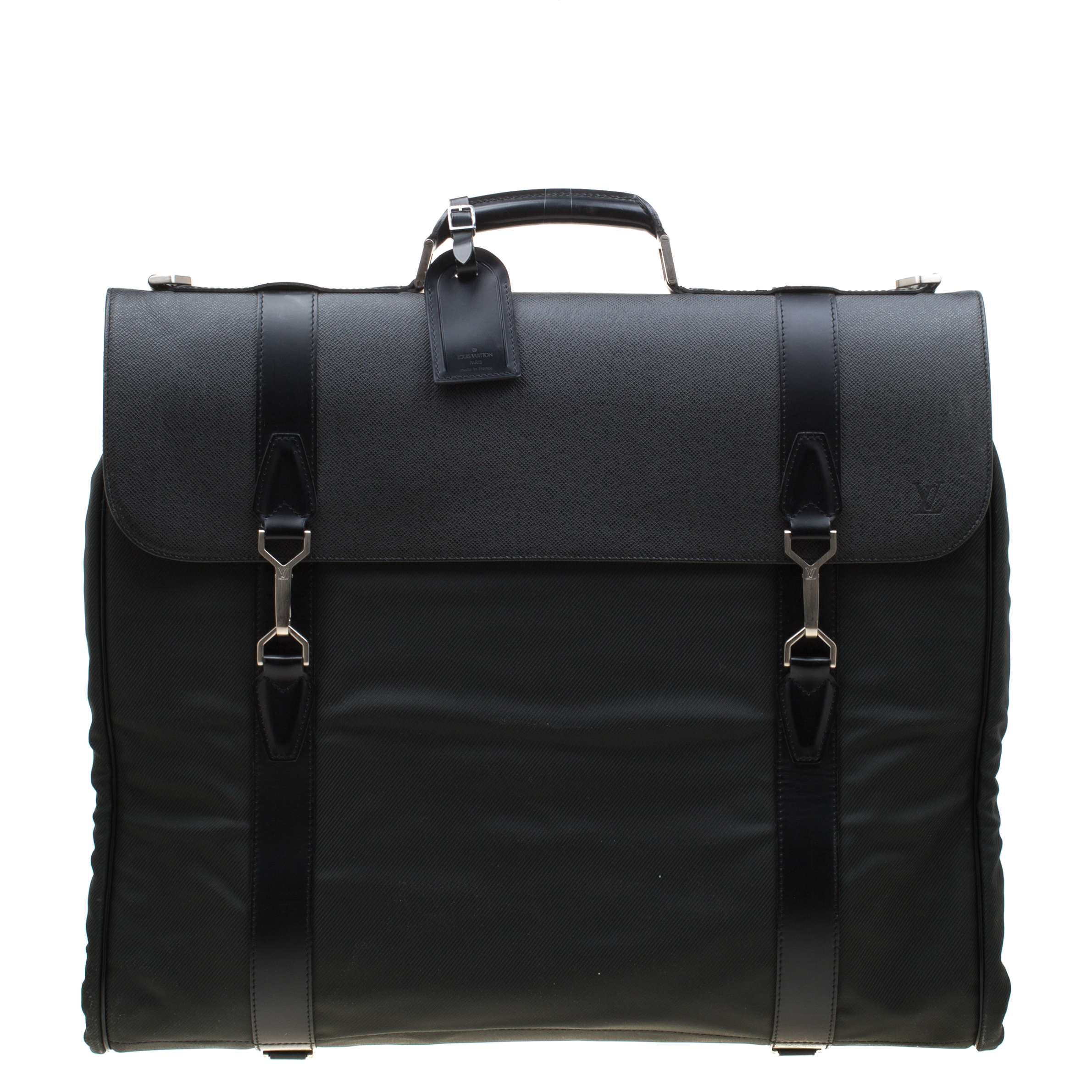Louis Vuitton Black/Green Taiga Leather and Nylon Gibeciere Garment Bag Louis Vuitton | TLC