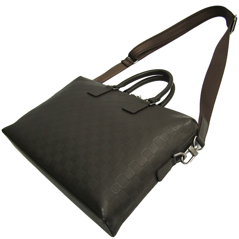 

Louis Vuitton Damier Infini Leather Porte Documents Briefcase, Black
