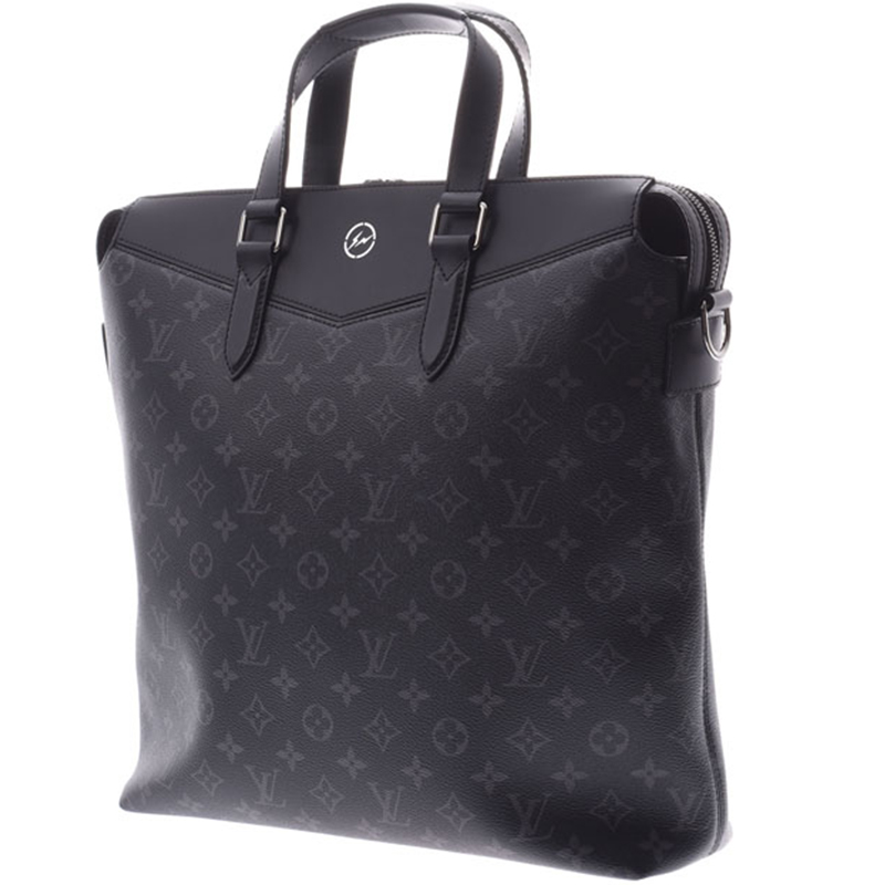 

Louis Vuitton Black Monogram Canvas Leather Eclipse Briefcase