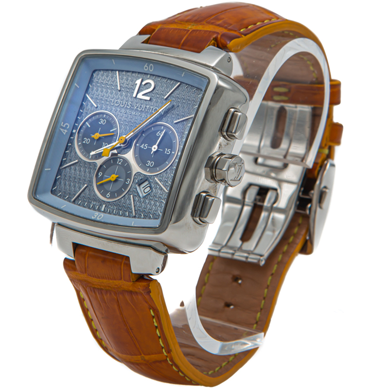 LOUIS VUITTON Speedy Men's chronograph watch in steel,…