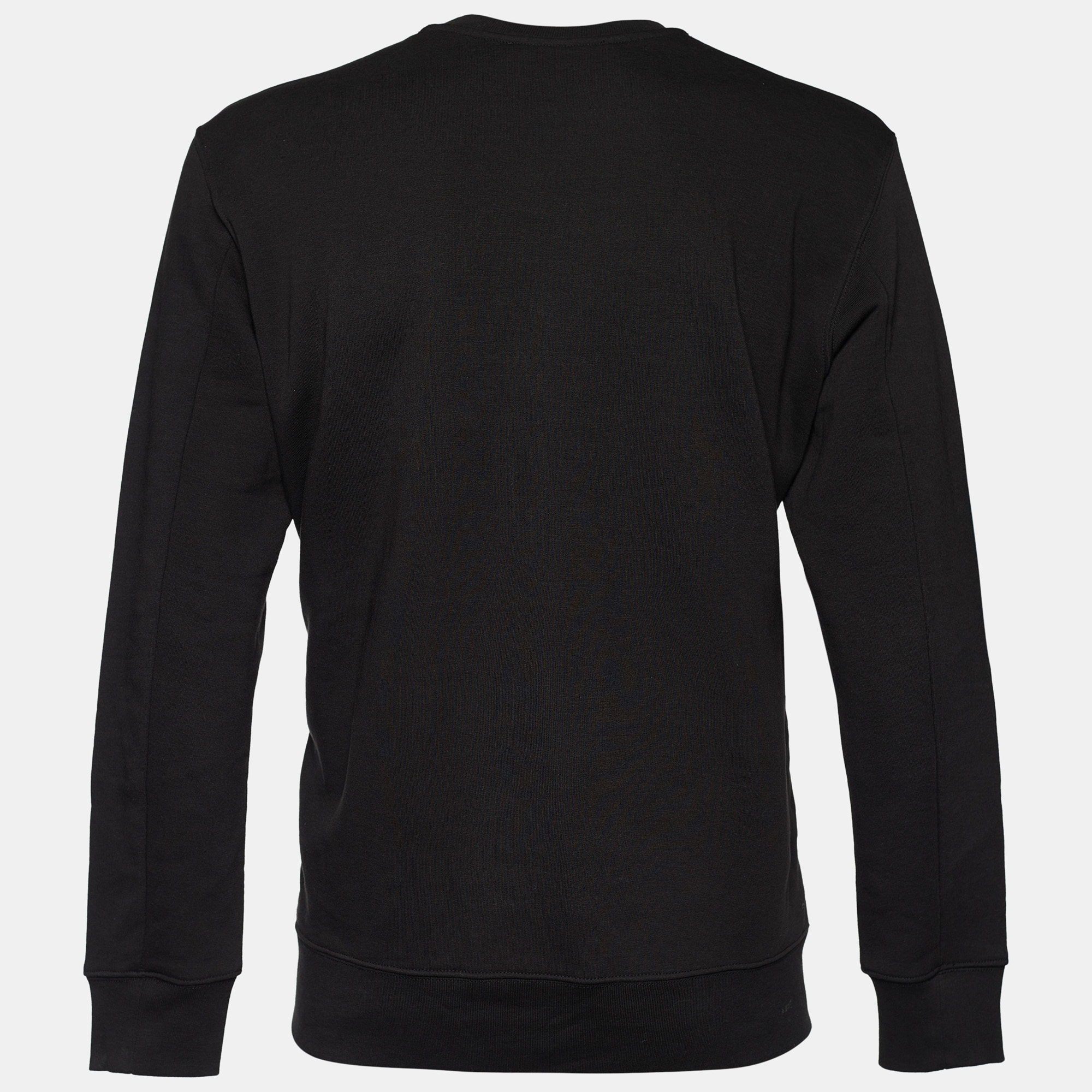 

Love Moschino Black Knit Embossed Logo Full Sleeve Sweatshirt