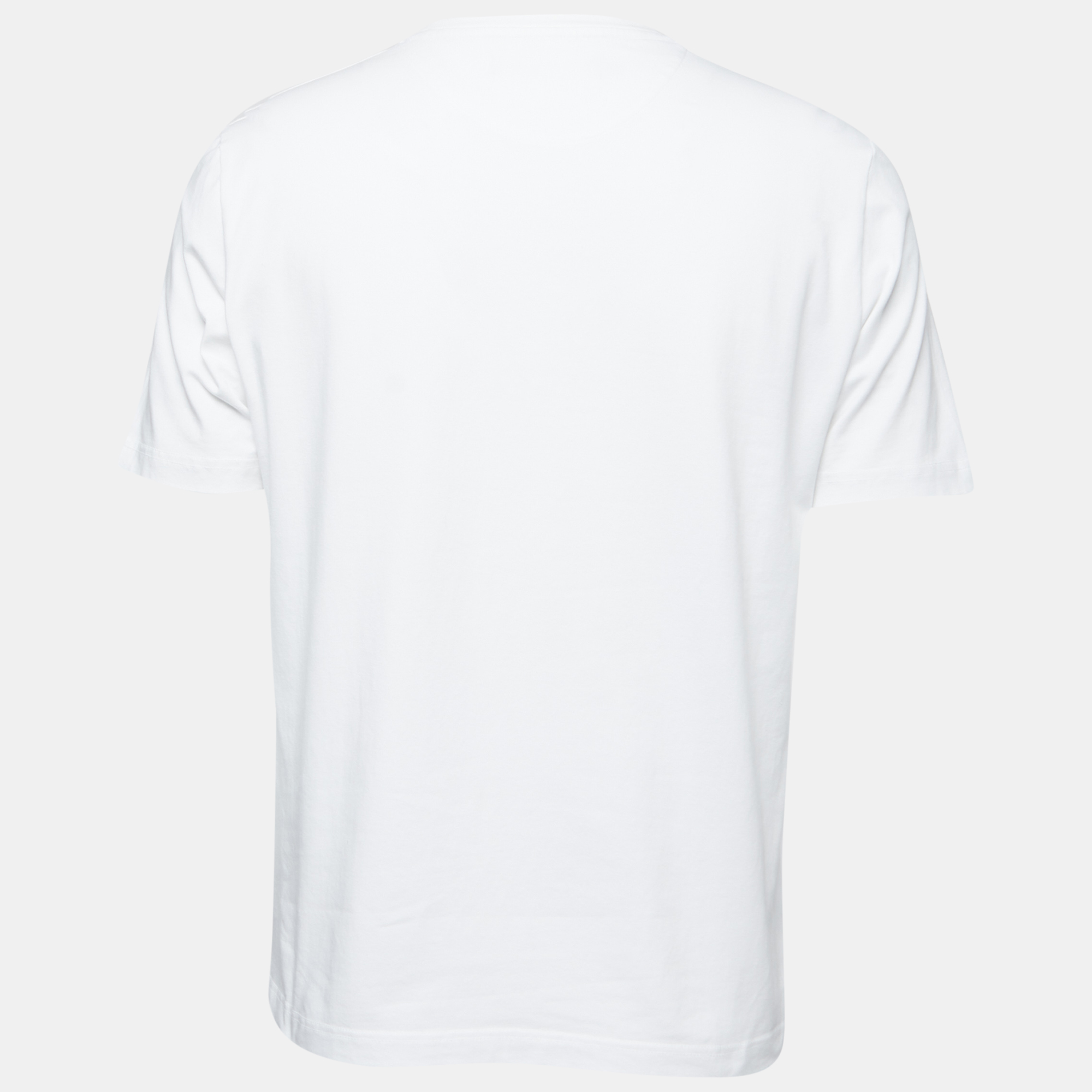 

Love Moschino White Cotton Logo Frame T-Shirt