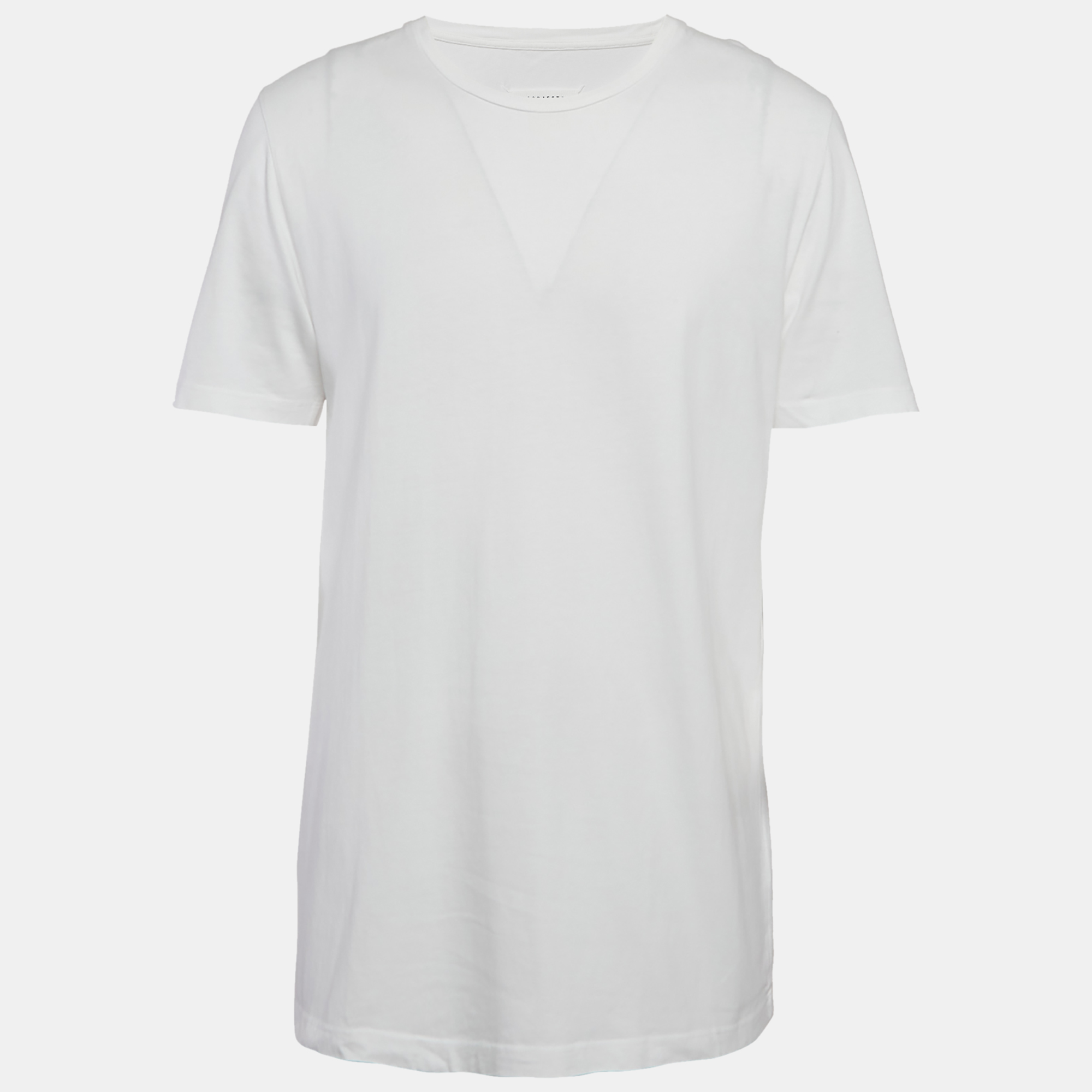 

Maison Martin Margiela White Cotton Crew Neck T-Shirt XL