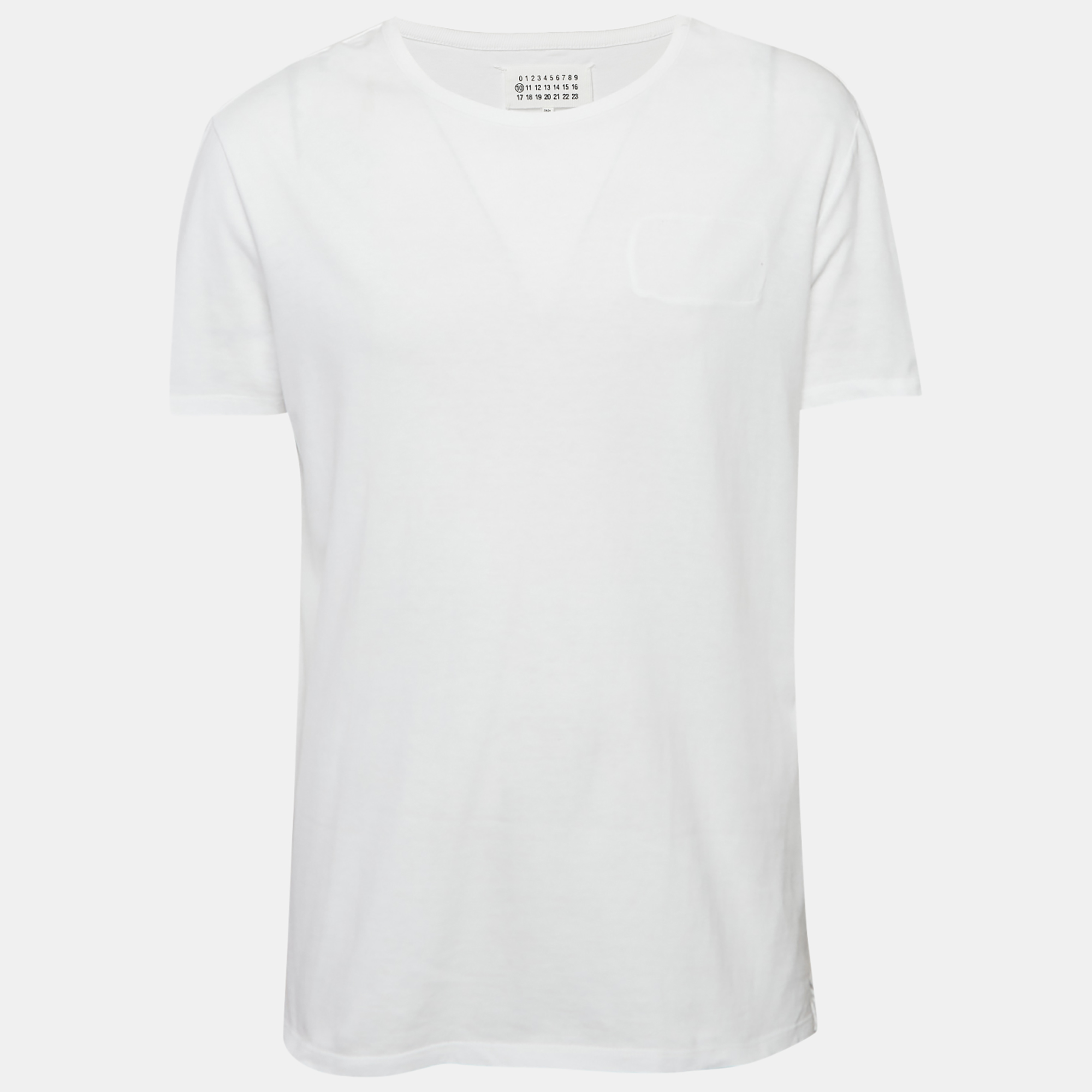 

Maison Martin Margiela White Jersey Crewneck T-Shirt XL
