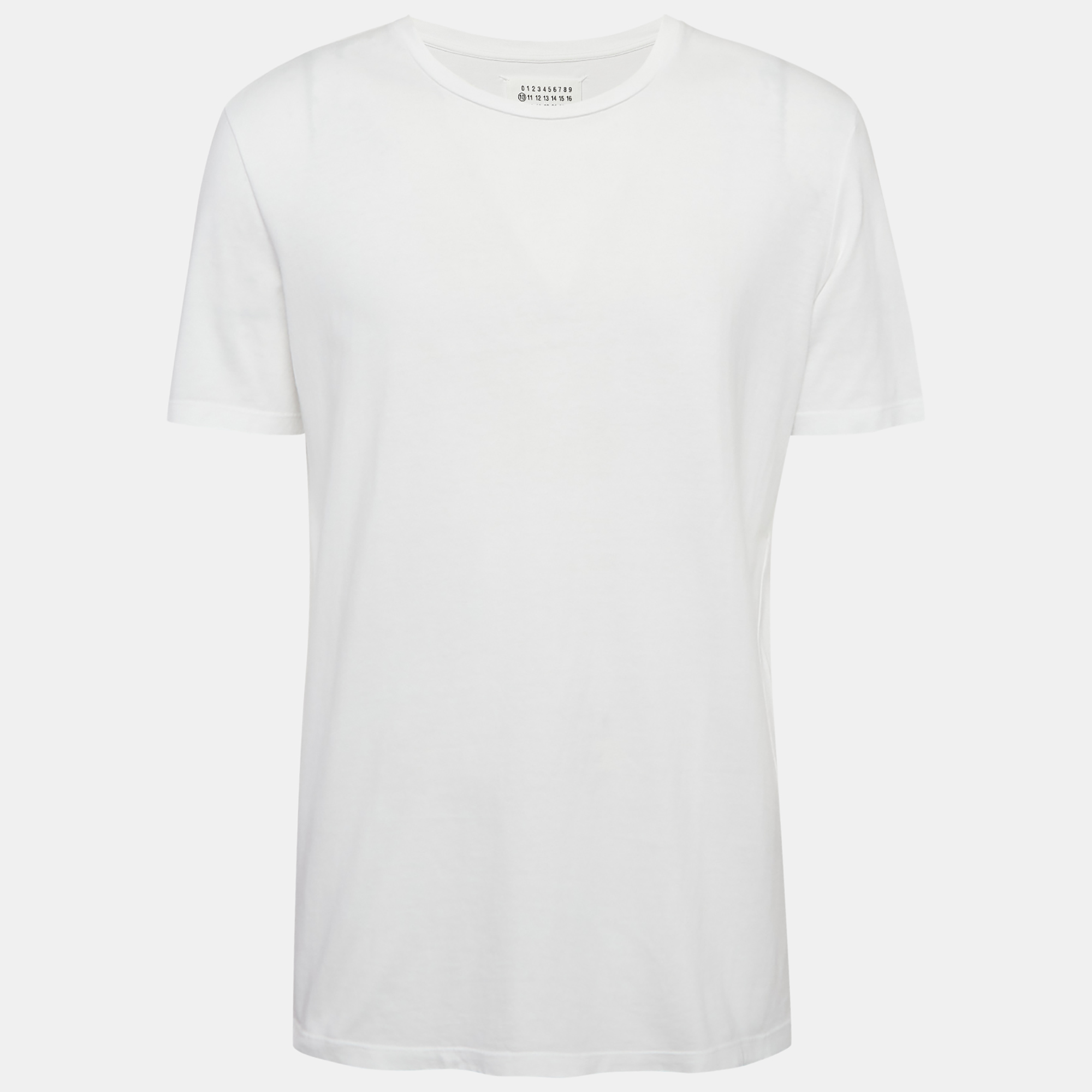 

Maison Martin Margiela White Jersey Crewneck T-Shirt XL
