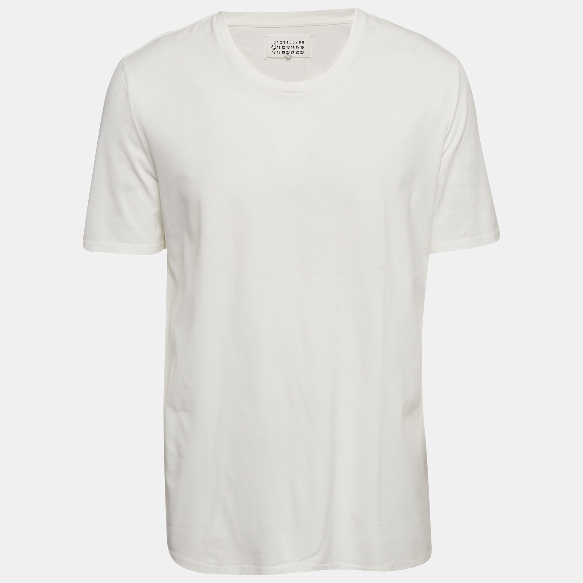 

Maison Martin Margiela White Jersey Crewneck T-Shirt XXL