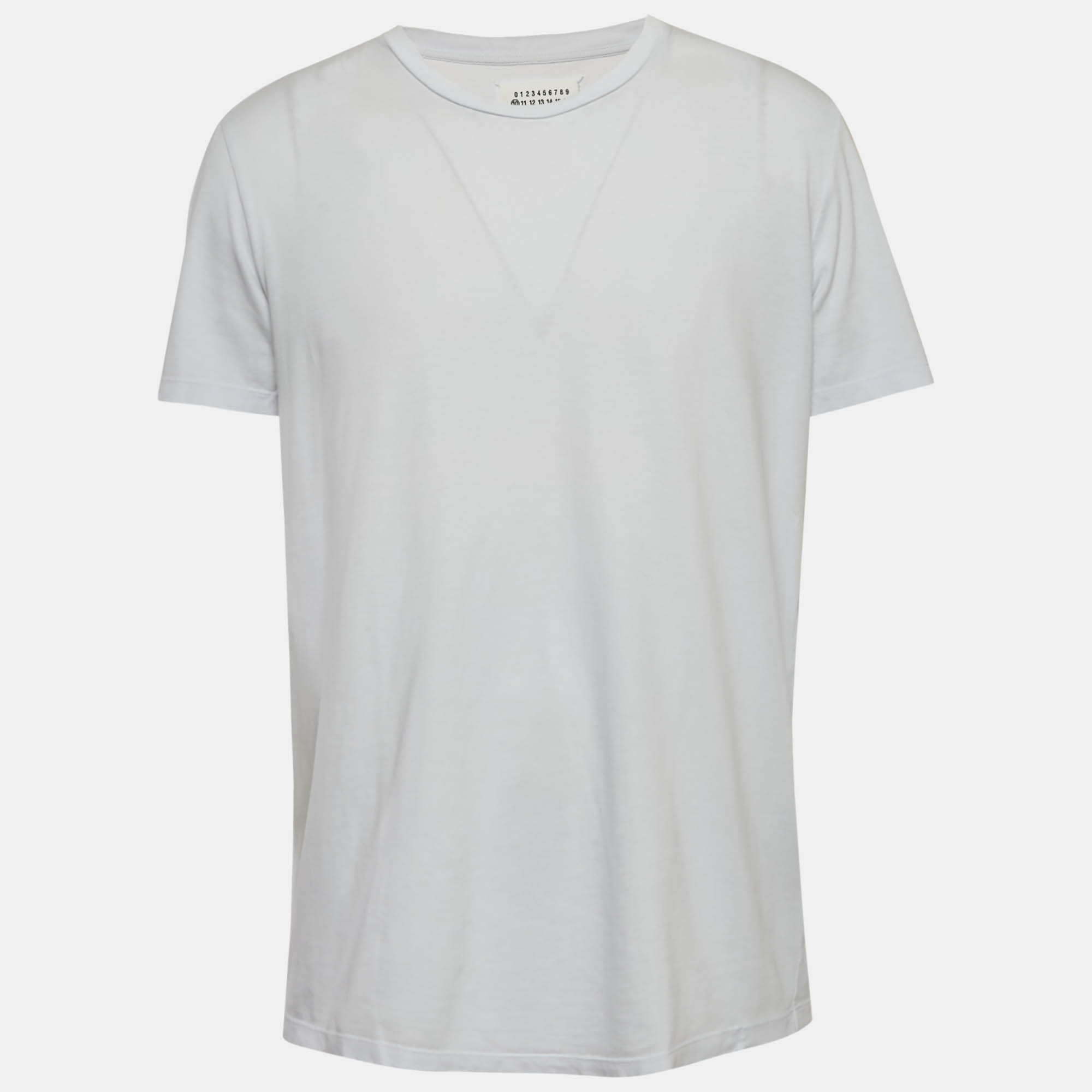 

Maison Martin Margiela Light Blue Jersey Crewneck T-Shirt XL